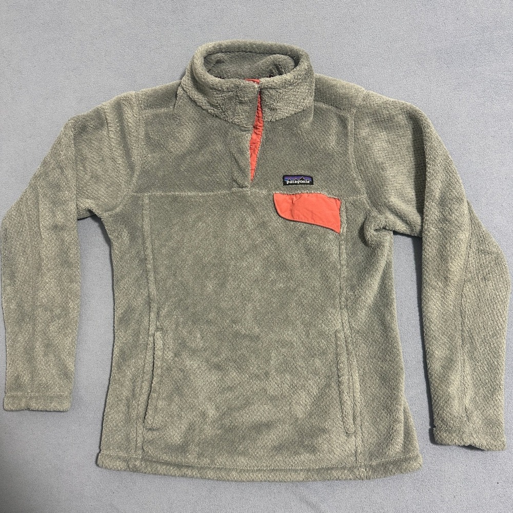 Patagonia Re-Tool Snap-T Polartec Fleece Pullover Fleece Gray Womens Size Medium